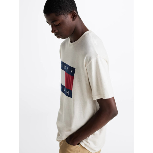Tommy Hilfiger Ανδρική κοντομάνικη μπλούζα Flag Badge Relaxed T-Shirt